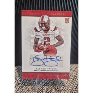 2017 Panini National Treasures Taywan Taylor #166 Rookie Autographs /99 (RC)(AU)